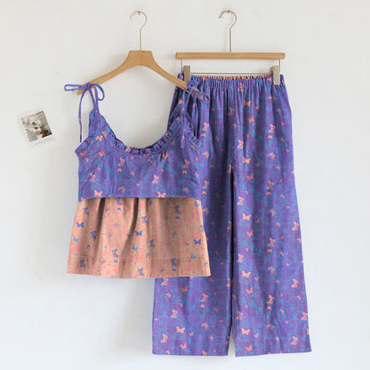 Butterfly Print Cami & Lounge Pants Set - image 1