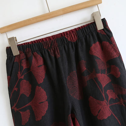 Botanical Leaf Cami & Pants Loungewear Set - image 5