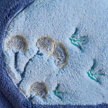 Blue Willow Coral Fleece Hand Towels - image 4
