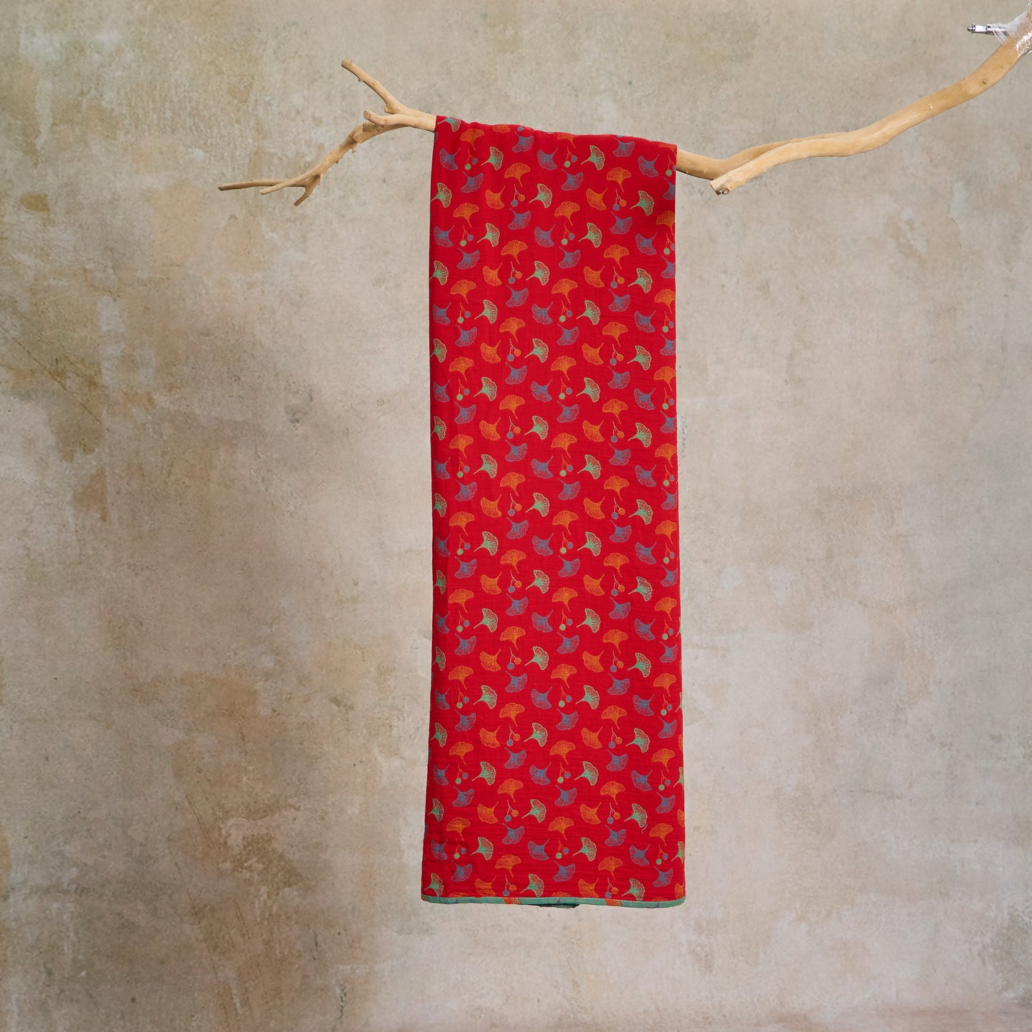Ginkgo Leaf Cotton Jacquard Fabric - image 4