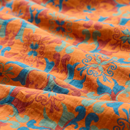Floral Medallion Cotton Jacquard Fabric - image 6