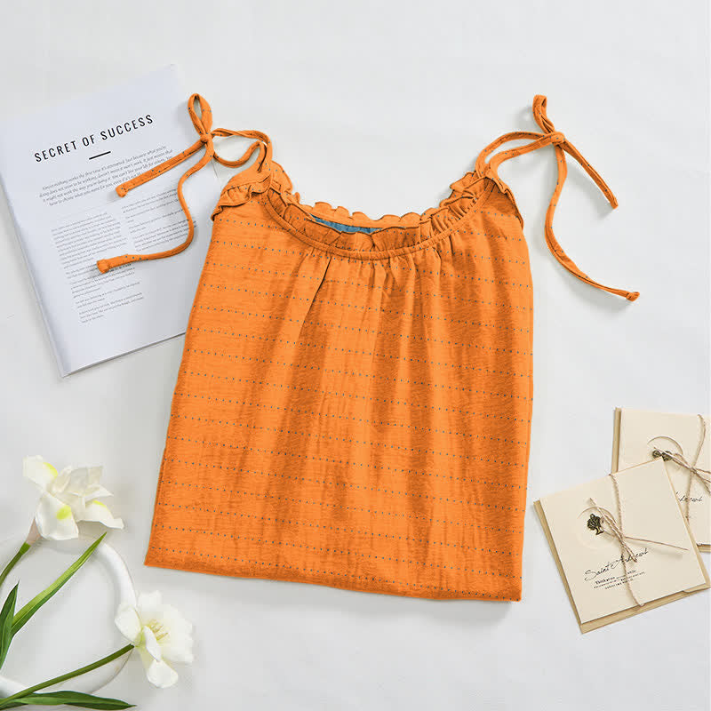 Sunwashed Solid Color Tie Strap Lounge Dress - image 2