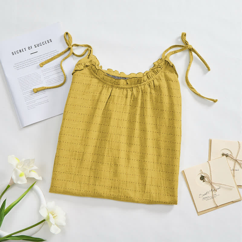 Sunwashed Solid Color Tie Strap Lounge Dress - image 6