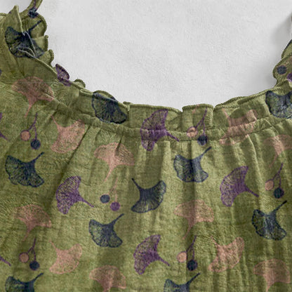 Ginkgo Floral Tie Strap Lounge Dress - image 13