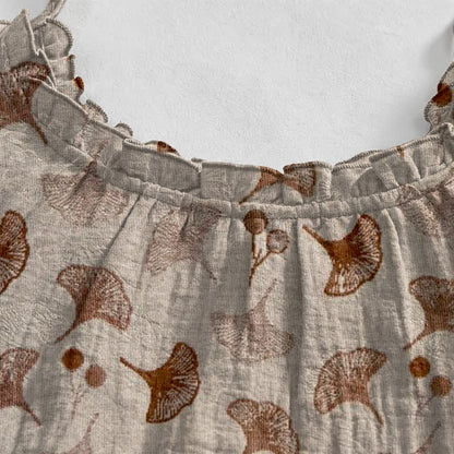 Ginkgo Floral Tie Strap Lounge Dress - image 23