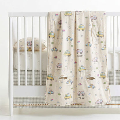 Cotton Gauze Little Cars Kick-Proof Baby Blanket - image 4