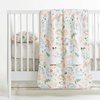 Dino Dreams Cotton Gauze Baby Blanket - image 4