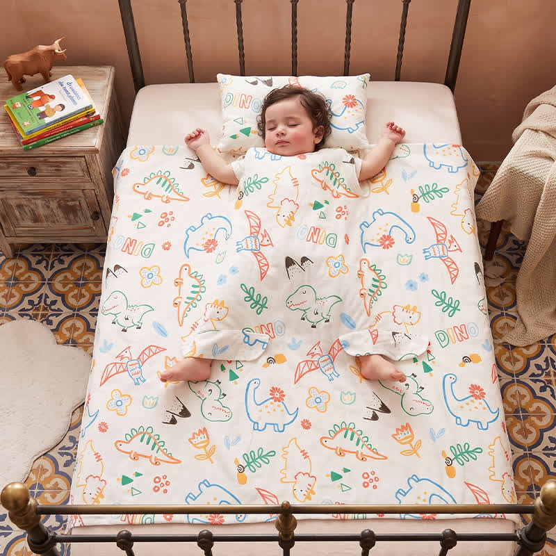Dino Dreams Cotton Gauze Baby Blanket - image 2