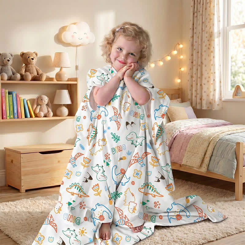 Dino Dreams Cotton Gauze Baby Blanket - image 1
