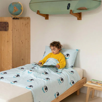 Penguin Dream Cotton Gauze Baby Blanket - image 3