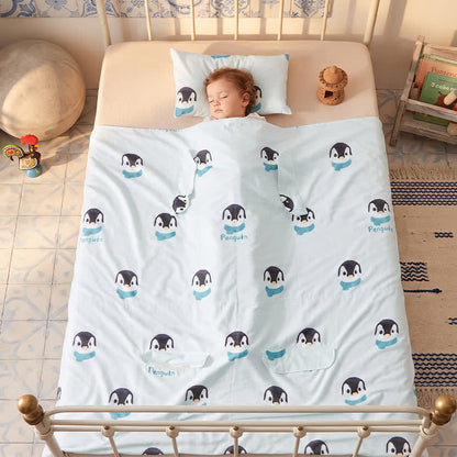 Penguin Dream Cotton Gauze Baby Blanket - image 2