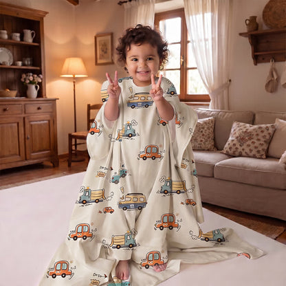 Bus Cotton Gauze Summer Baby Blanket - image 1