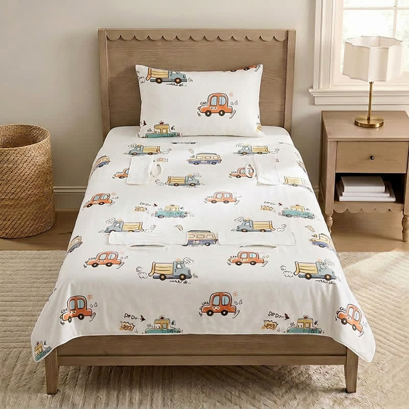 Bus Cotton Gauze Summer Baby Quilt - image 2