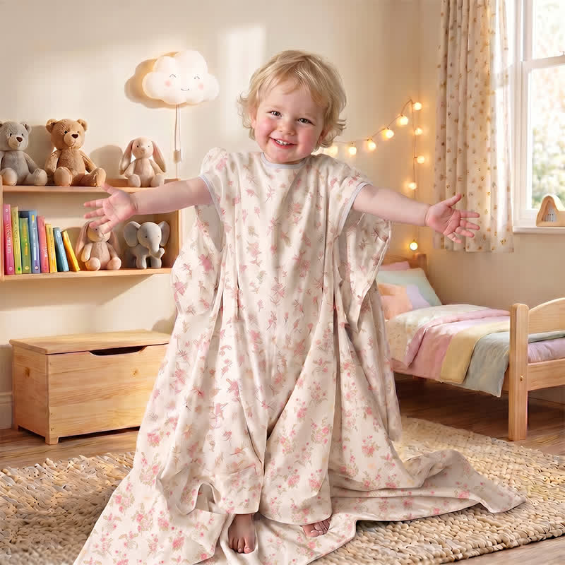 Sweet Floral Cotton Gauze Baby Blanket - image 1