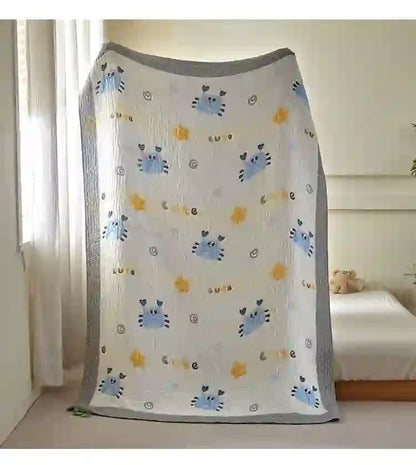 Blue Crab Lyocell Quilted Baby Blanket - image 6