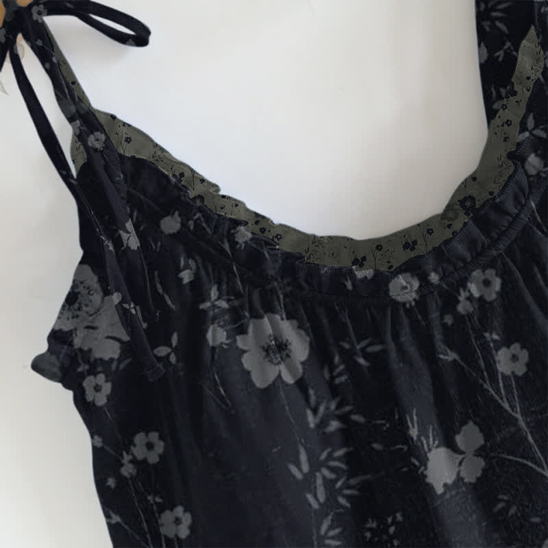 Vintage Floral Cami & Pants Pajama Set - image 1