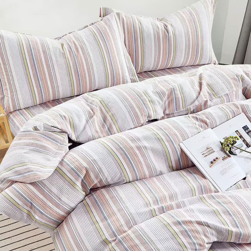Pastel Stripe Twin XL Dorm Bedding Set - image 12