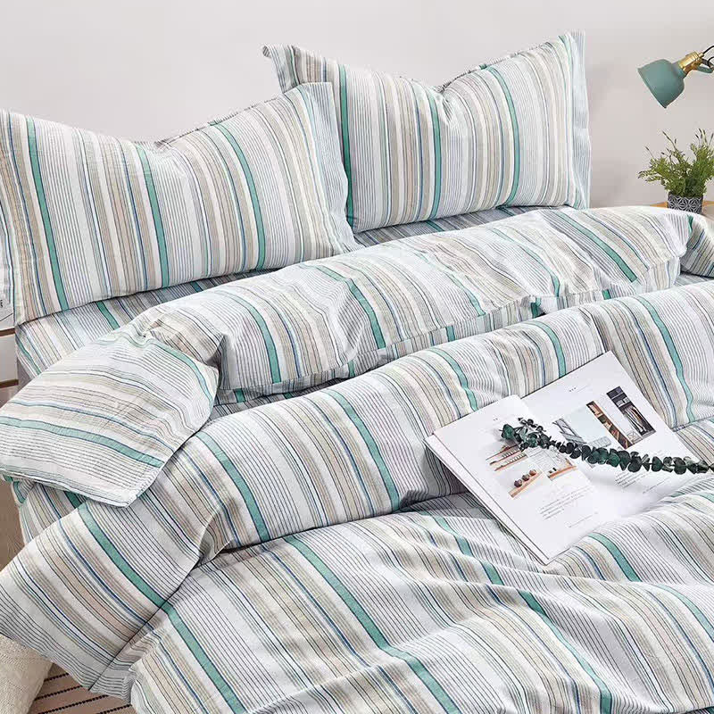 Pastel Stripe Twin XL Dorm Bedding Set - image 17