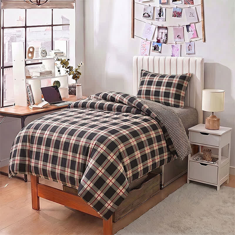 Heritage Plaid Twin XL Dorm Bedding Set - image 5