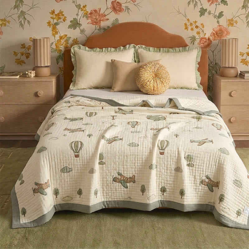 Little Sky Adventure Cotton Muslin Blanket - image 0