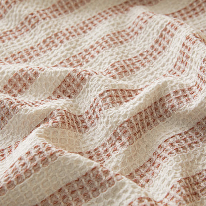 Textured Plaid Woven Bedspread with Scalloped Edge - image 27