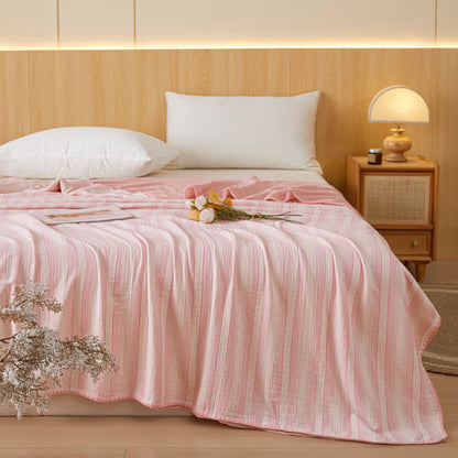 Soft Stripe Reversible Cotton Bedspread - image 11