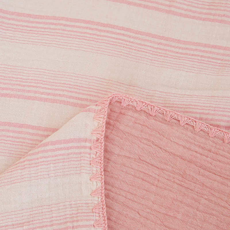 Soft Stripe Reversible Cotton Bedspread - image 14