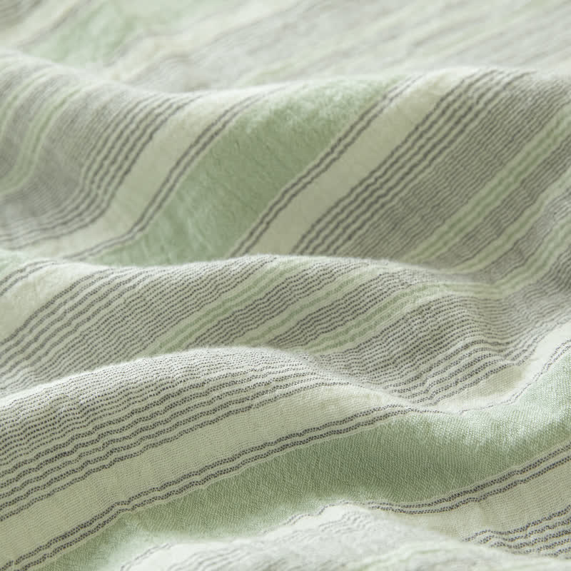 Soft Stripe Reversible Cotton Bedspread - image 23