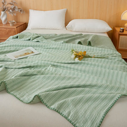 Soft Stripe Reversible Cotton Bedspread - image 27