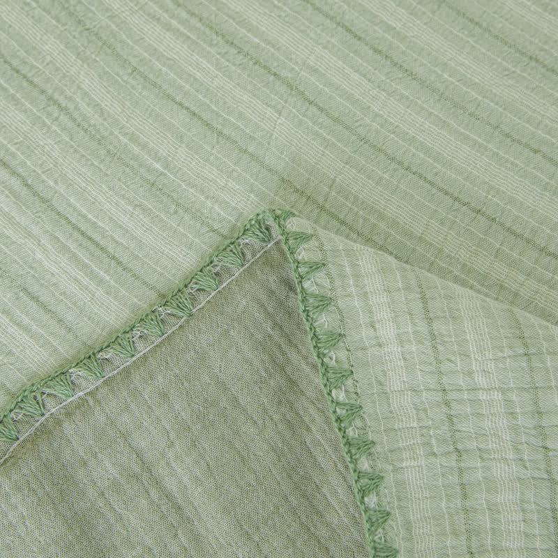 Soft Stripe Reversible Cotton Bedspread - image 29
