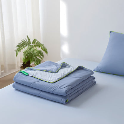 Double-Sided Cooling Lightweight Summer Comforter - Dusty Blue - 79" × 91"  - image 12