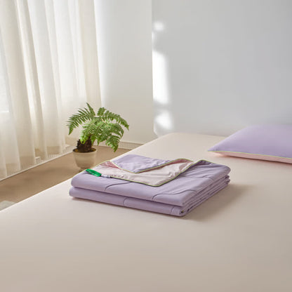 Double-Sided Cooling Lightweight Summer Comforter - Purple - 79" × 91"  - image 30