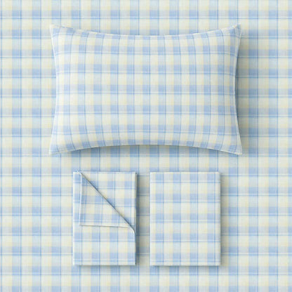 Pastel Plaid Twin XL Dorm Bedding Set - image 1