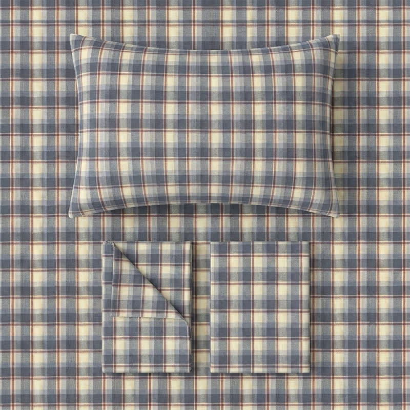 Pastel Plaid Twin XL Dorm Bedding Set - image 14