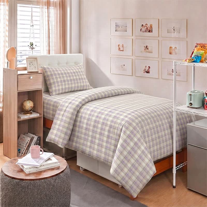 Pastel Plaid Twin XL Dorm Bedding Set - image 7