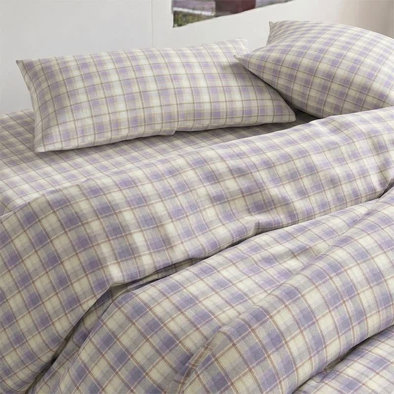 Pastel Plaid Twin XL Dorm Bedding Set - image 9