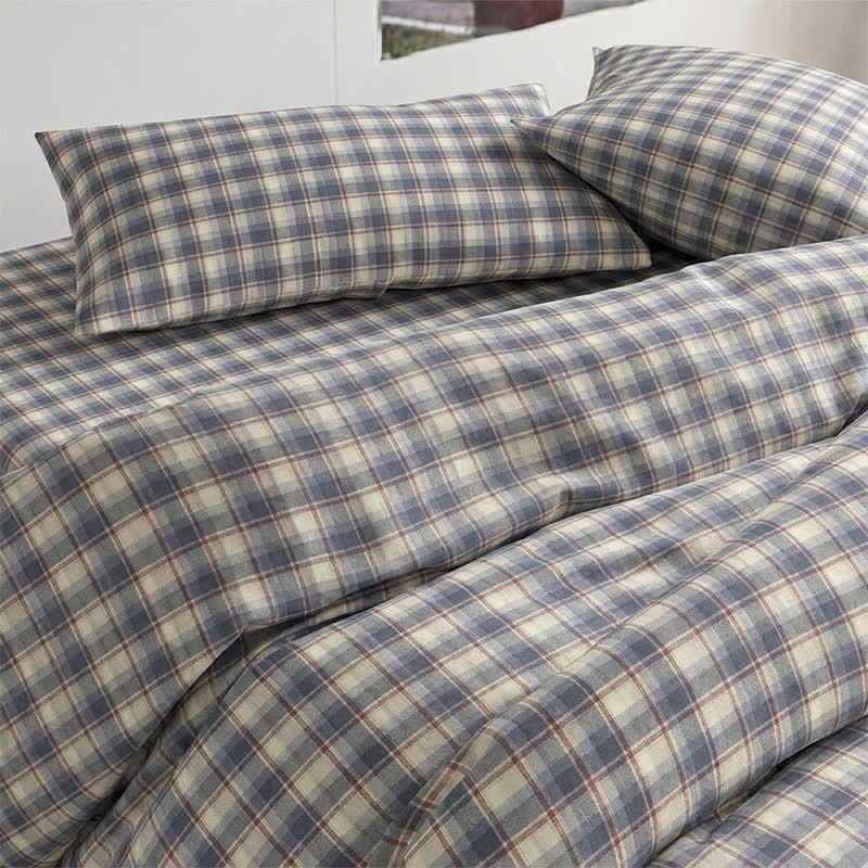 Pastel Plaid Twin XL Dorm Bedding Set - image 15
