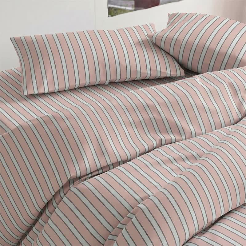 Modern Two-Tone Stripe Bedding Set - image 10