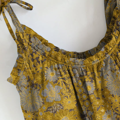 Vintage Floral Tie Strap Loungewear Set - image 7