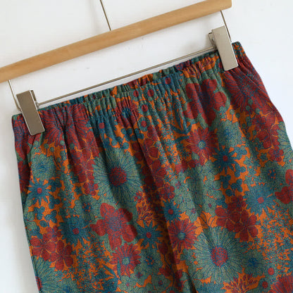 Vintage Floral Tie Strap Loungewear Set - image 2