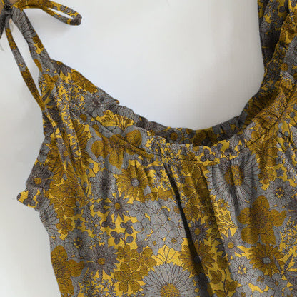 Vintage Floral Tie Strap Loungewear Set - image 10