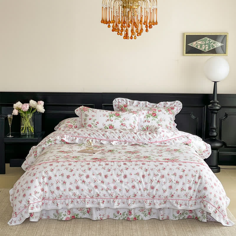 Romantic Rose Ruffle Bedding Set - image 1