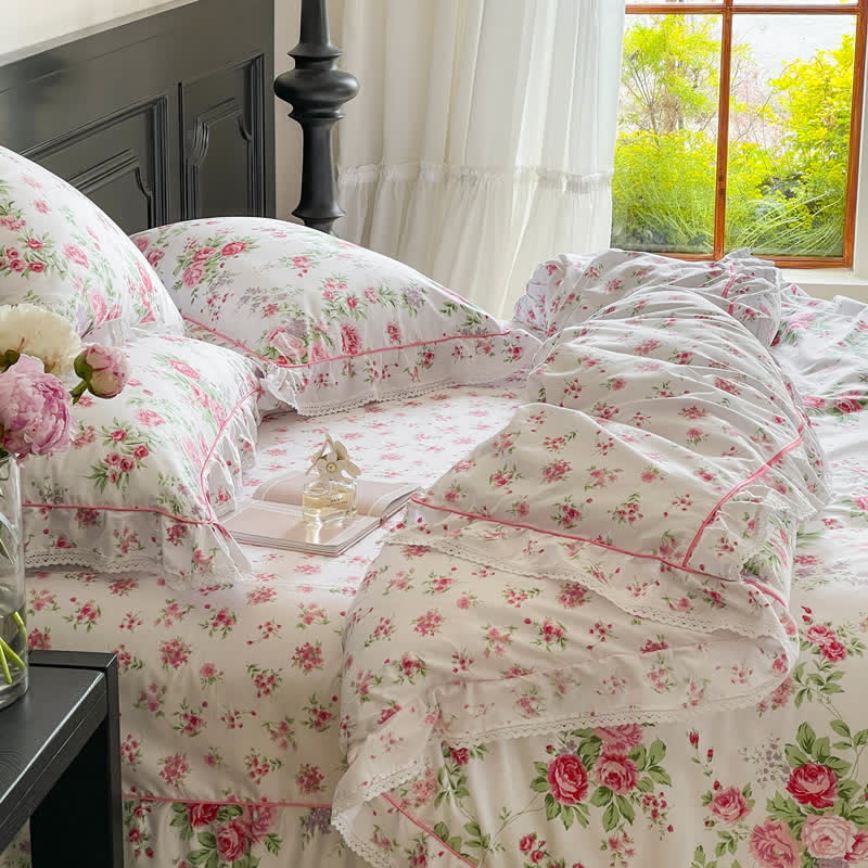 Romantic Rose Ruffle Bedding Set - image 4