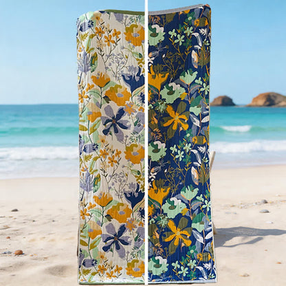 Botanical Floral 4-Layer Muslin Beach & Bath Towel - image 8