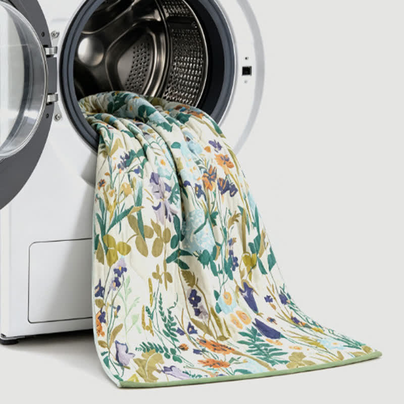 4-Layer Floral Cotton Muslin Beach & Bath Towel - image 7