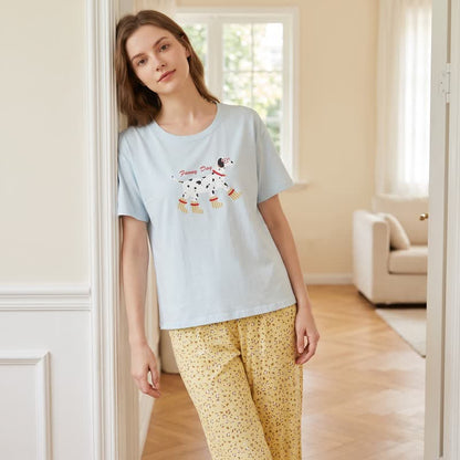 Cute Dog Graphic Cotton Loungewear Set - image 2