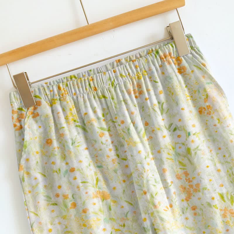 Ditsy Floral Tie Strap Cami Loungewear Set - image 8