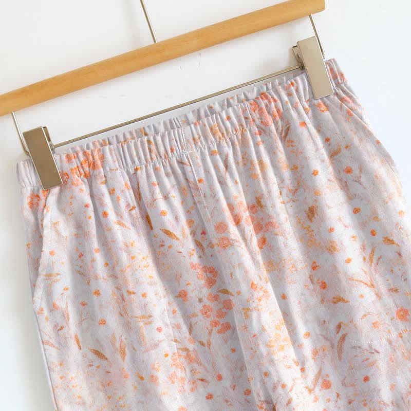 Ditsy Floral Tie Strap Cami Loungewear Set - image 3