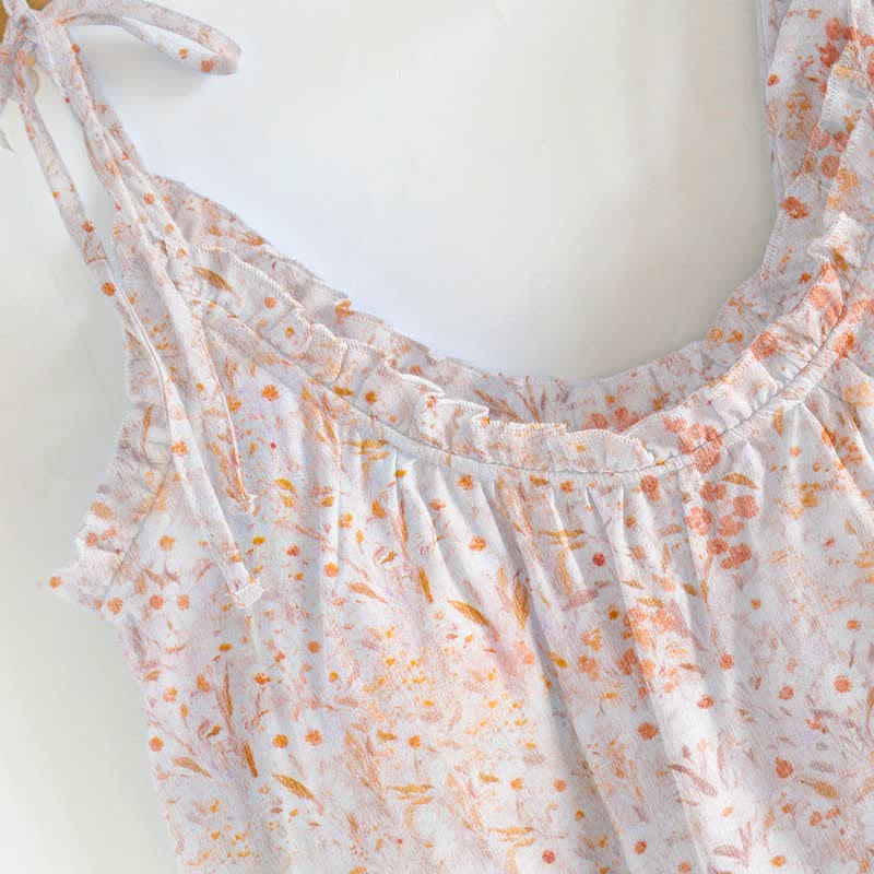 Ditsy Floral Tie Strap Cami Loungewear Set - image 2