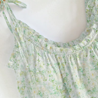 Rose Floral Spaghetti Strap Loungewear - image 3